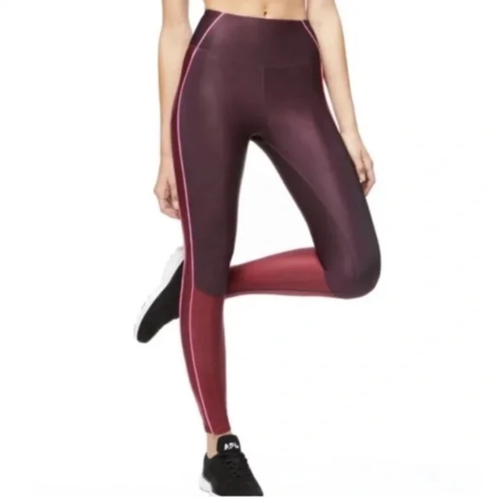 Good American burgundy / pink tights / leggings. EUC!